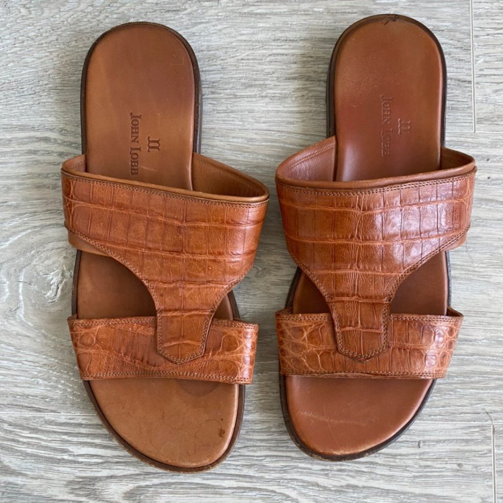 John Lobb crocodile Sandals Flip Flop